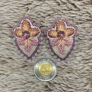 Beaded Strawberry Earrings